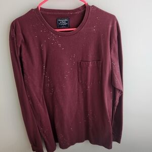 Burgundy Long Sleeve Shirt